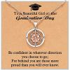 Shonyin Graduation Gifts for Her 2023 Rotate Compass Necklace for Women Girls