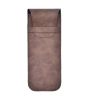 2 Pack Retro Eyeglass Pouch Portable Brown Sunglass Goggles Case for Men Women