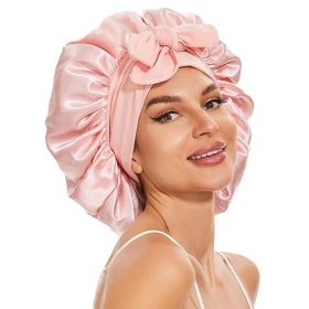 Large Silk Bonnet for Sleeping, Satin Hair Bonnet for Sleeping with Tie Band