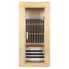 Sauna Backrest,S-Shape Canadian Natural Wood Hemlock Sauna Chair with Back, Non-Toxic Sauna Accessories Bench