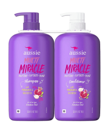 Aussie Multi Miracle 3-in-1 Shampoo and Conditioner, 33.8 fl. oz., 2 pk.