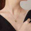 925 Sterling Silver Love Necklace Female Niche Design European and American Light Luxury Zircon Mother's Day Gift Pendant