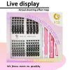 Changeable Queen Self-Adhesive Eyelash Kit - 280 Pieces Mixed Length Individual Cluster Lashes with Glue, Remover, Brush & Tweezer