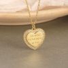 925 Sterling Silver Love Necklace Female Niche Design European and American Light Luxury Zircon Mother's Day Gift Pendant