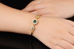 European and American fashion crystal diamond chain Roman shiny zircon bridal bracelet for ladies