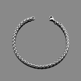 Titanium Steel Bracelet Ornament Hip Hop Titanium Steel Bracelet (Dimensions: 4mm, size: 21cm)