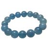 Natural Aquamarine Single-loop Beaded Bracelet