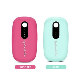 USB charging Eyelashes Dryer Plant False Lashes bladeless Fan Electricity Consumption Weather Machine Organ Makeup Tool (Color: PINK)