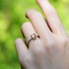 Rings for Women Girls Solid 925 Sterling Silver Wedding Engagement Topaz Emerald Sapphire Ring