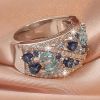 Boho Ladies Elegant Zircon Finger Ring For Women Birthday Party Wedding Gift
